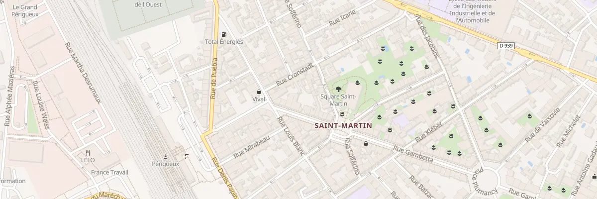 Plan du 104 Rue Gambetta à Périgueux