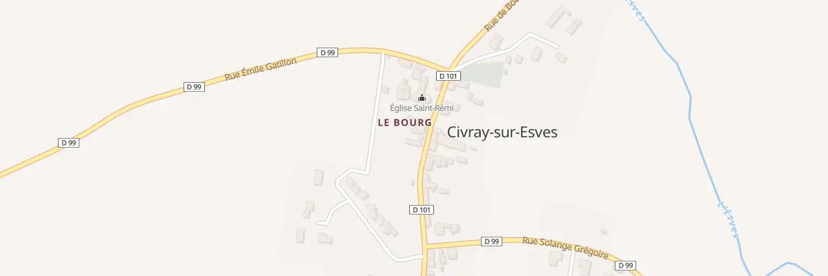 Plan du 8 Rue Charles Fonteneau à Civray-sur-Esves