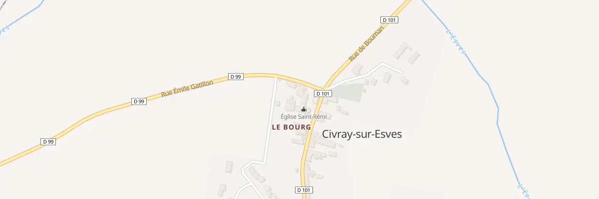 Plan du 3 Rue Emile Gatillon à Civray-sur-Esves