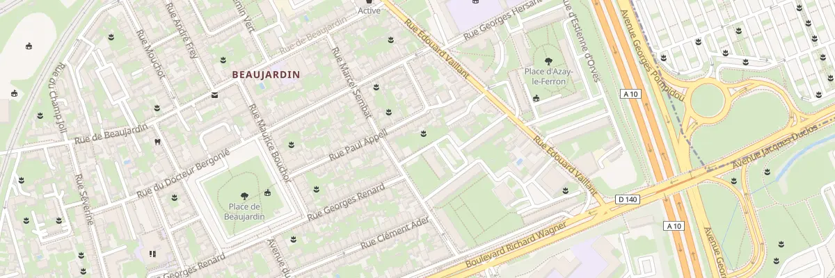 Plan du 33 Rue Paul Appell à Tours