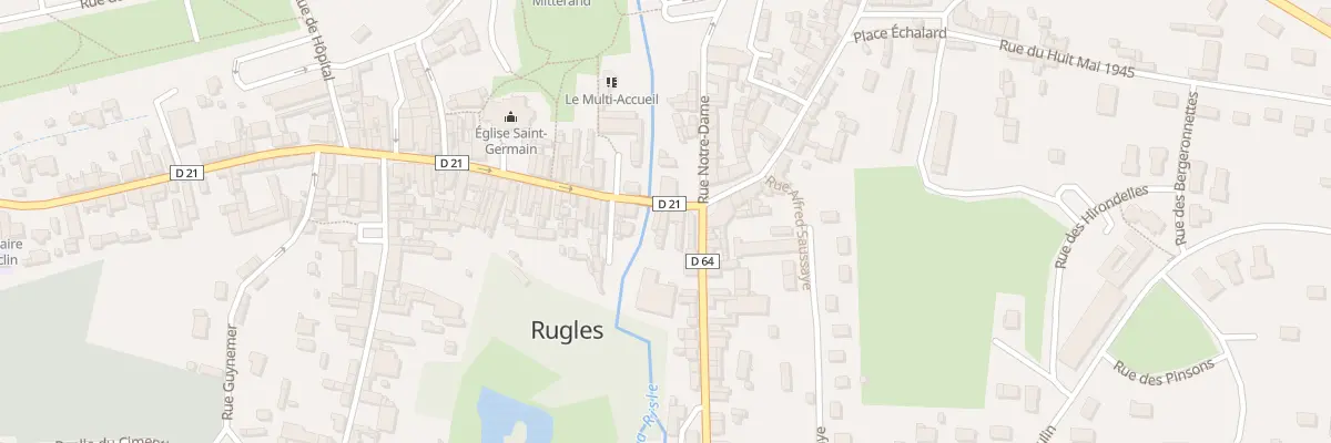 Plan du 70 Rue Aristide Briand à Rugles