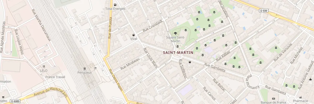 Plan du 85 Rue Gambetta à Périgueux