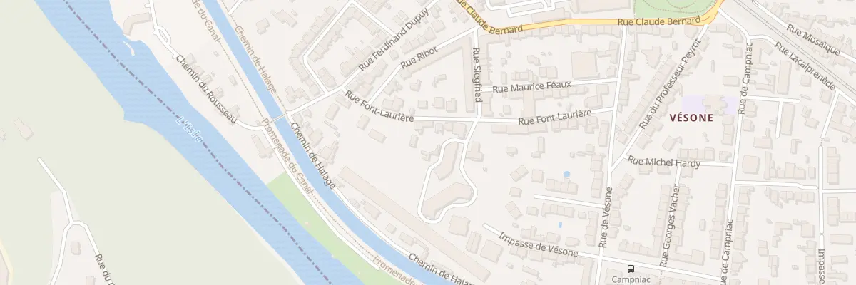 Plan du 39 Rue Font Laurière à Périgueux