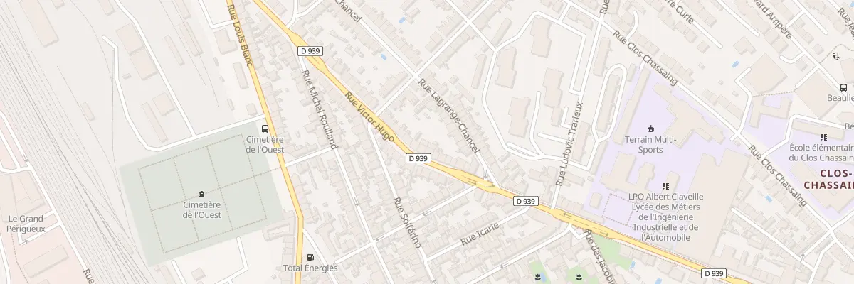 Plan du 120 Rue Victor Hugo à Périgueux