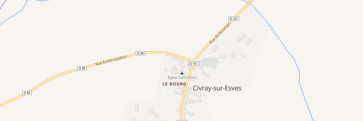 Plan du 103 Le Bourg à Civray-sur-Esves
