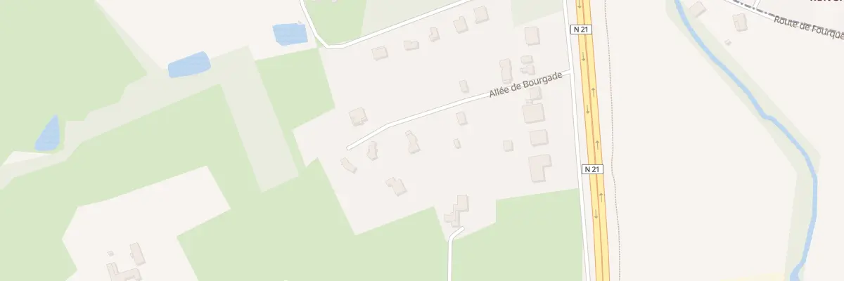 Plan du 195 All de Bourgade à Pujols