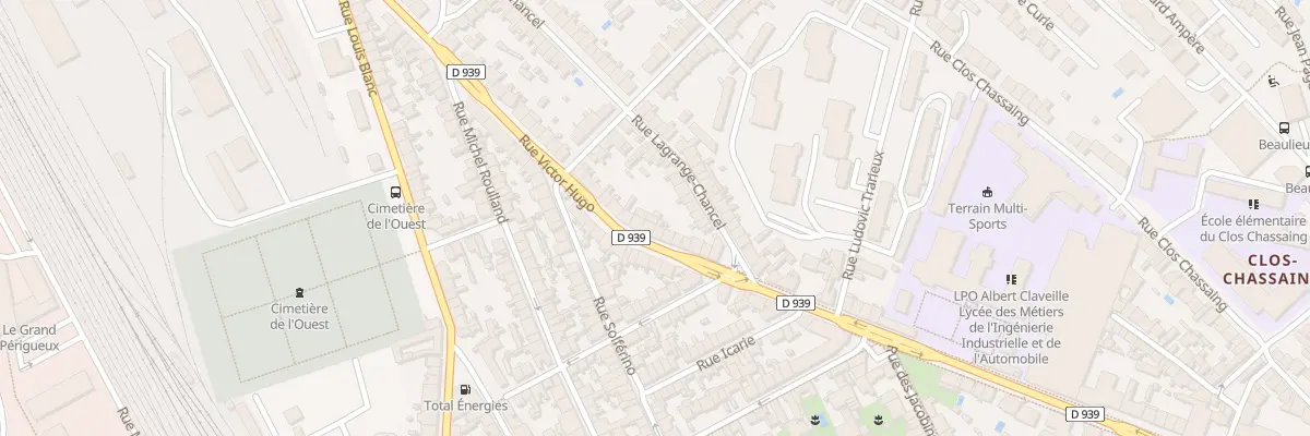 Plan du 118 Rue Victor Hugo à Périgueux