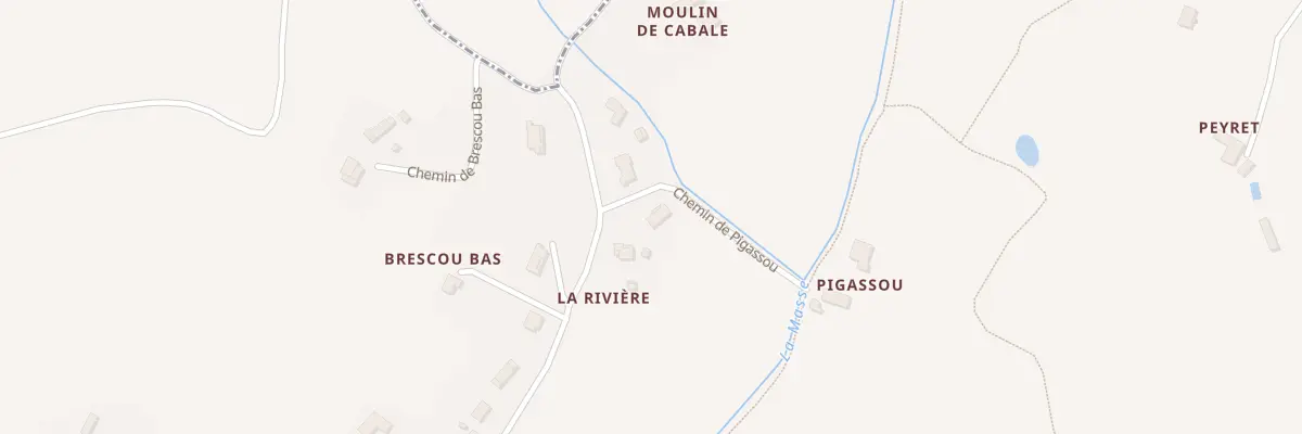 Plan du 14 Chem de Pigassou à Bajamont