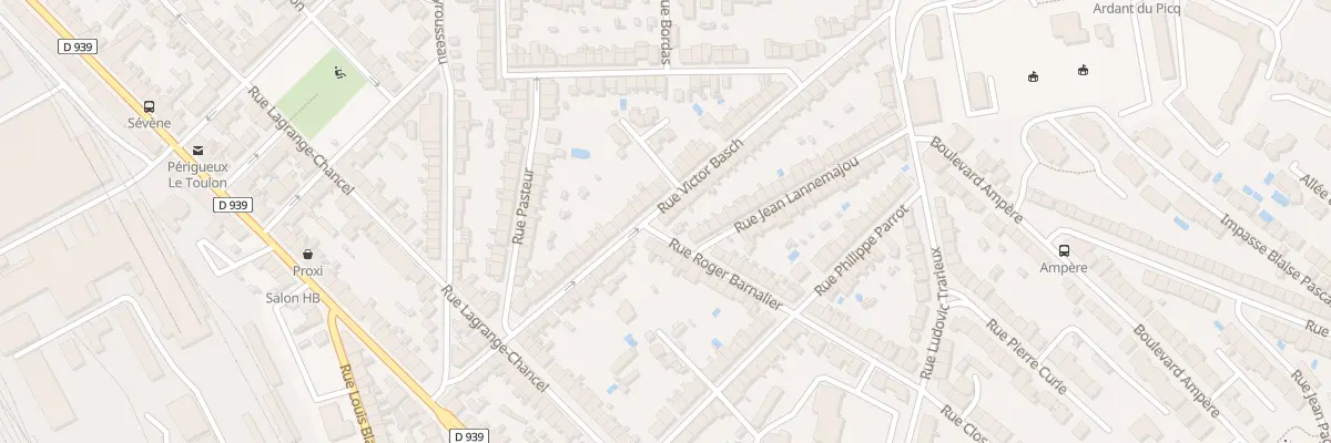 Plan du 84 Rue Roger Barnalier à Périgueux