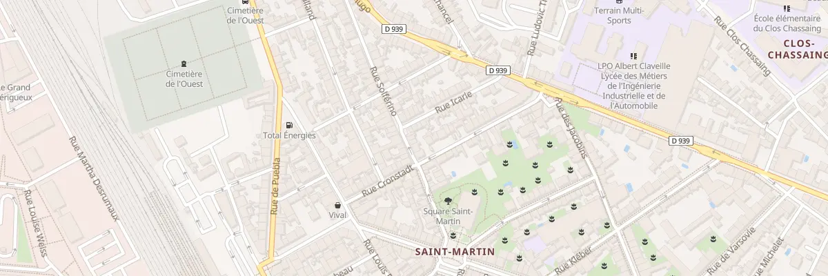 Plan du 36 Rue Solferino à Périgueux