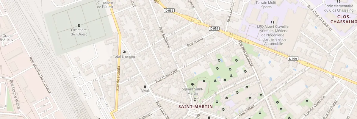 Plan du 34 Rue Solferino à Périgueux
