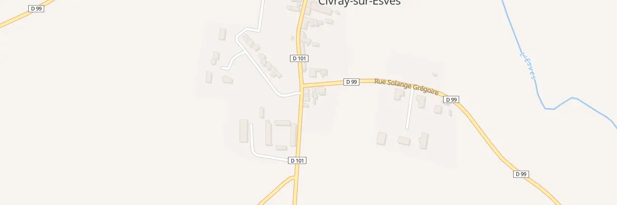 Plan du 2 Rue Solange Grégoire à Civray-sur-Esves