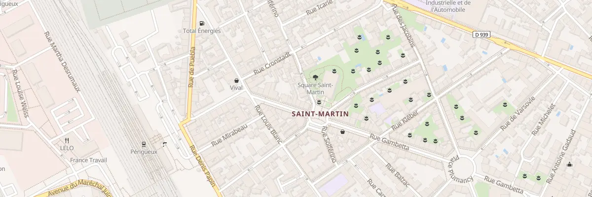 Plan du 96 Rue Gambetta à Périgueux