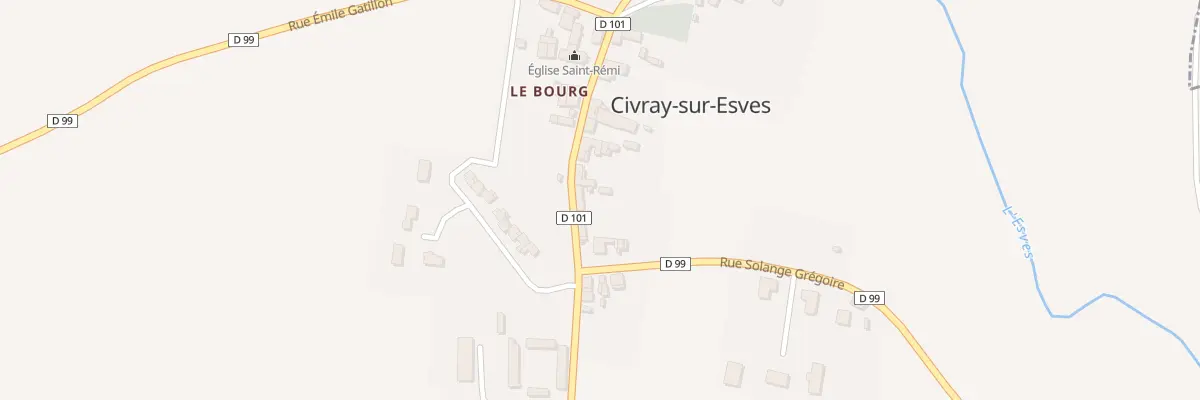 Plan du 17 Rue Charles Fonteneau à Civray-sur-Esves