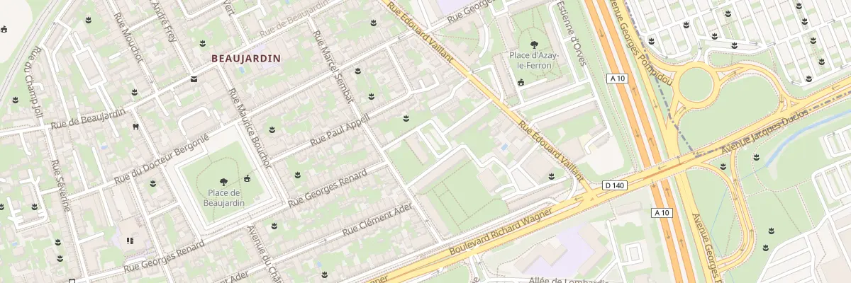 Plan du 34 Rue Marcel Sembat à Tours