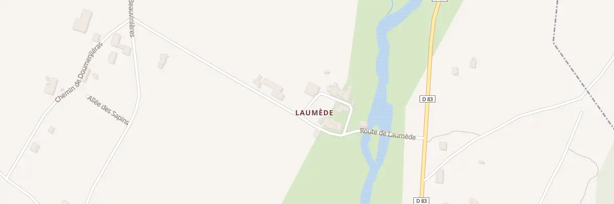 Plan du 88 Imp de l’Écluse à Quinsac