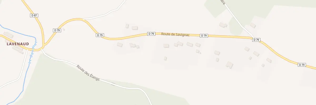 Plan du 474 Rte de Savignac à Savignac-de-Nontron