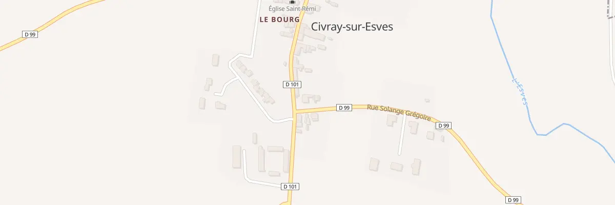 Plan du 1 Rue Solange Grégoire à Civray-sur-Esves
