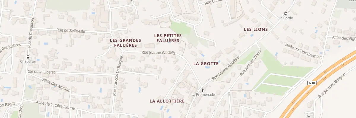 Plan du 6 Rue Jeanne Wedells à Tours