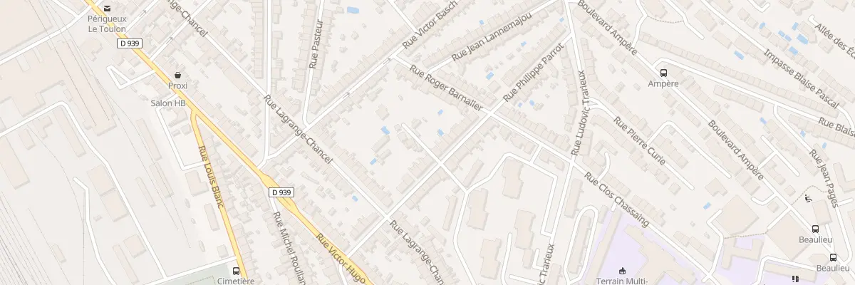 Plan du 27 Rue Philippe Parrot à Périgueux