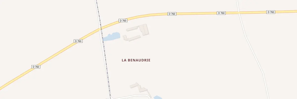 Plan du 134 La Benaudrie à Bossée