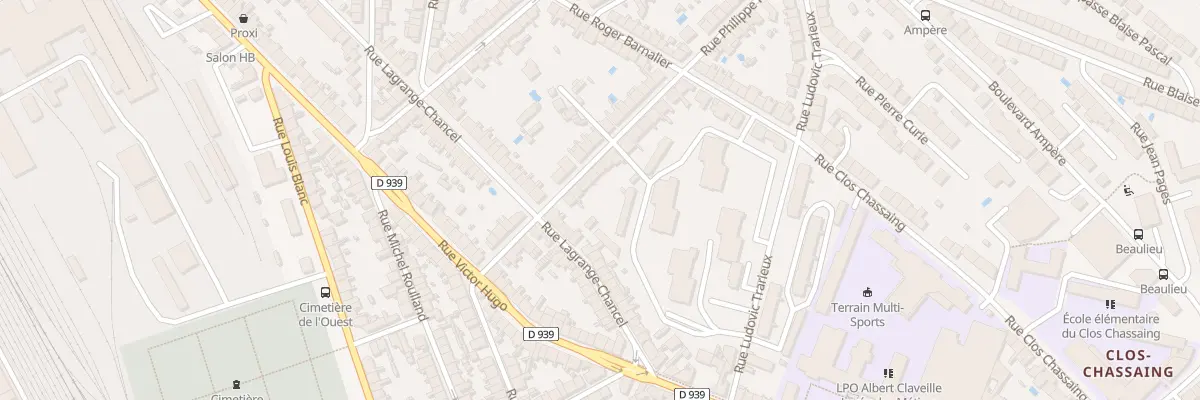 Plan du 22 Rue Philippe Parrot à Périgueux