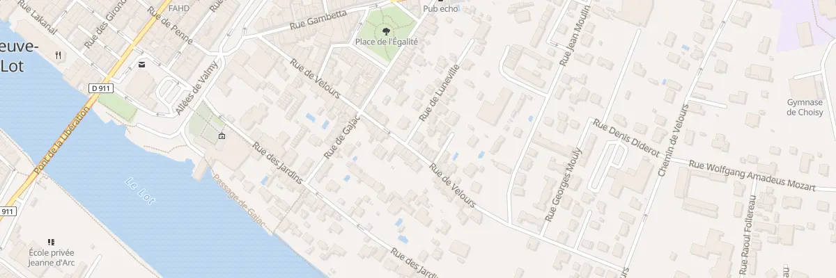 Plan du 41T Rue de Velours à Villeneuve-sur-Lot