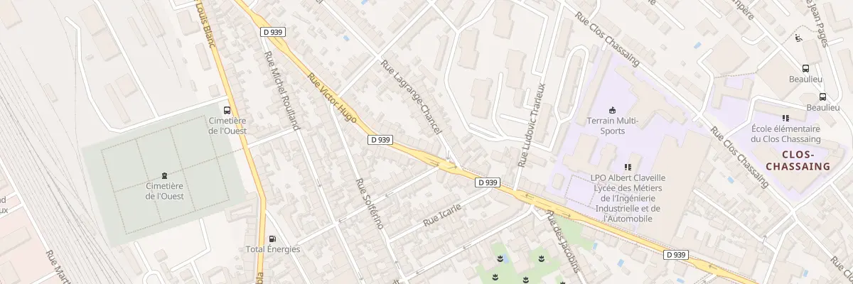 Plan du 108 Rue Victor Hugo à Périgueux