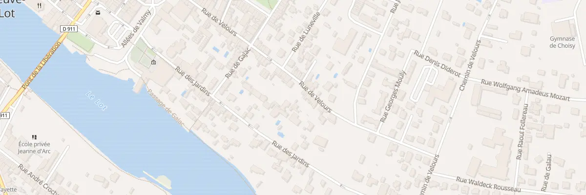 Plan du 48 Rue de Velours à Villeneuve-sur-Lot