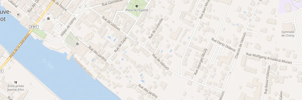 Plan du 45 Rue de Velours à Villeneuve-sur-Lot