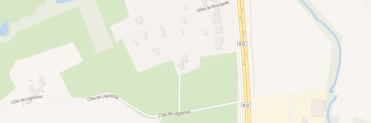 Plan du 170 Côte de Lagrémie à Pujols