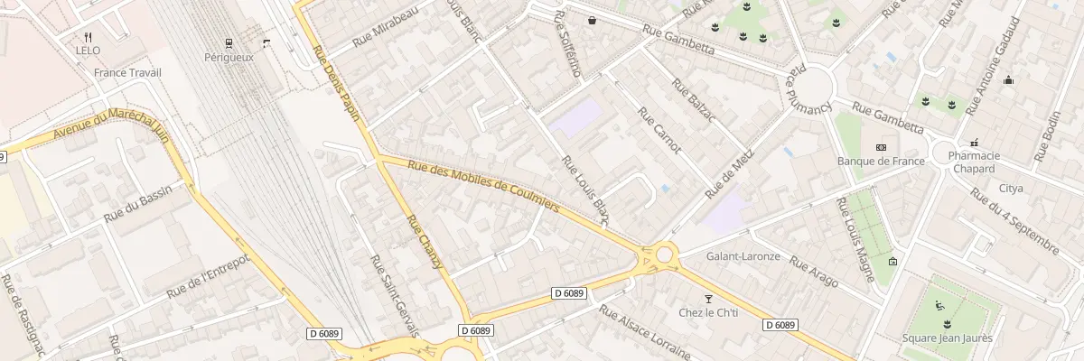 Plan du 16 Rue des Mobiles de Coulmiers à Périgueux