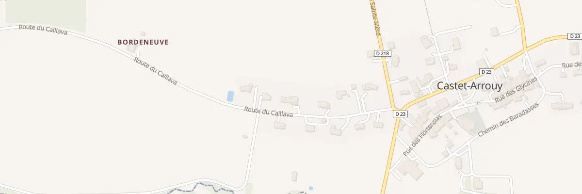 Plan du 8 Rte de Caillava à Castet-Arrouy