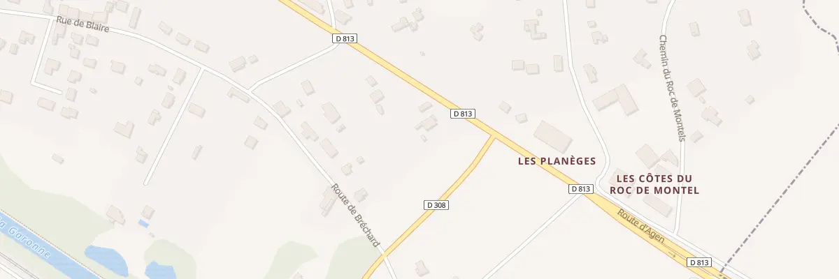 Plan du 1980 Rte d’Agen à Lafox