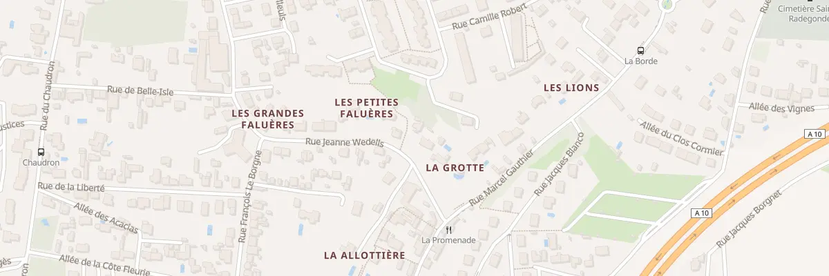 Plan du 7 Rue Jeanne Wedells à Tours