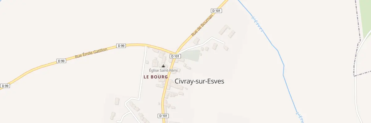 Plan du 5 Rue Charles Fonteneau à Civray-sur-Esves