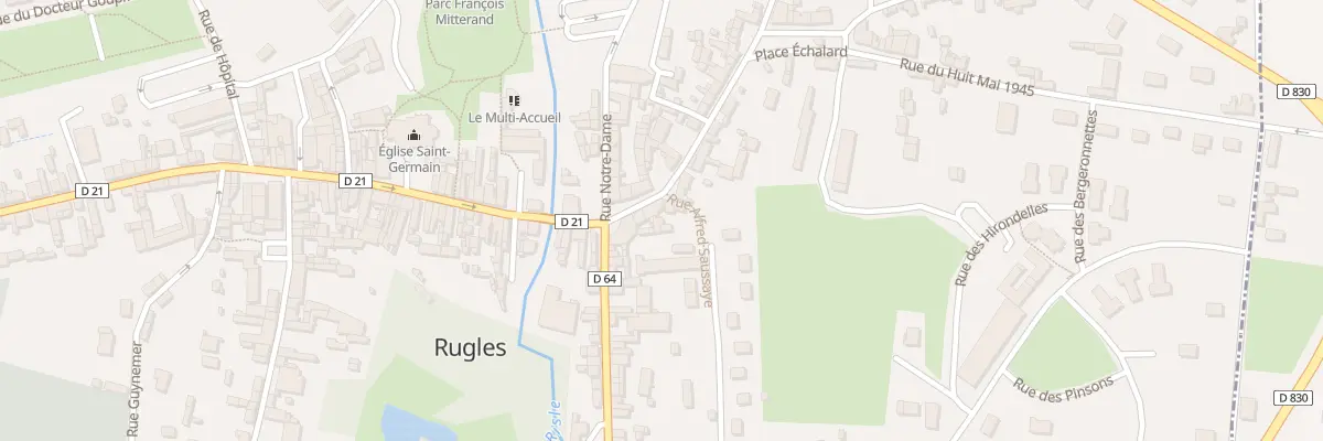 Plan du 10 Rue du General de Gaulle à Rugles