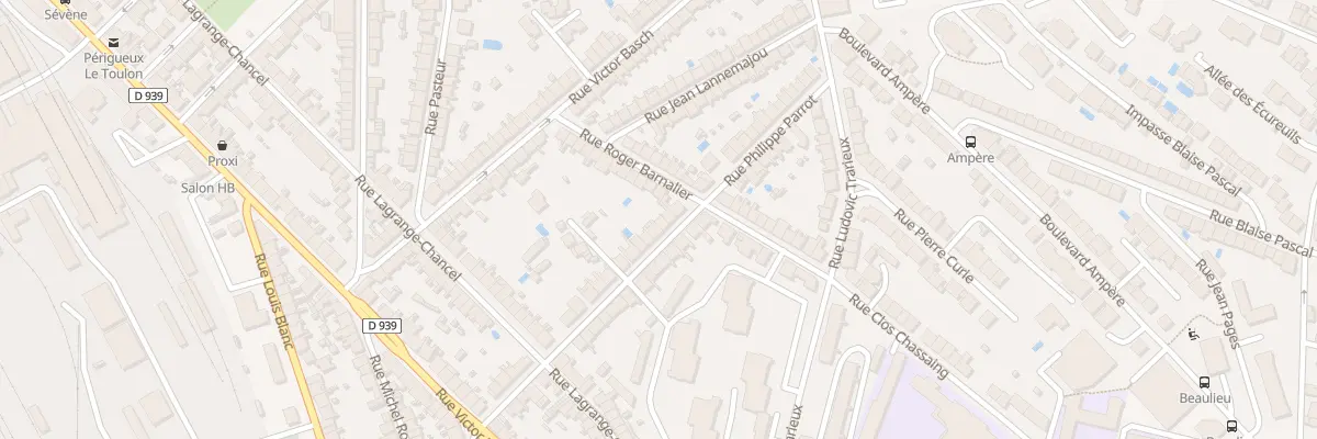Plan du 37 Rue Philippe Parrot à Périgueux