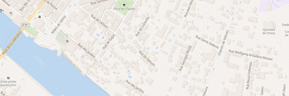Plan du 53 Rue de Velours à Villeneuve-sur-Lot