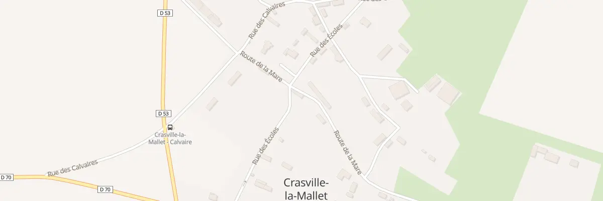 Plan du 7 Rue des Ecoles à Crasville-la-Mallet