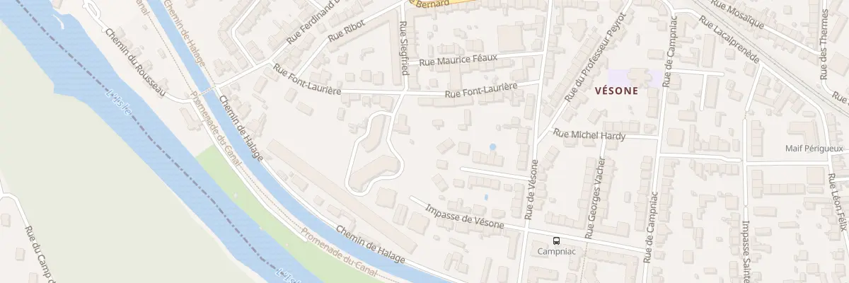 Plan du 16 Rue des Collines à Périgueux