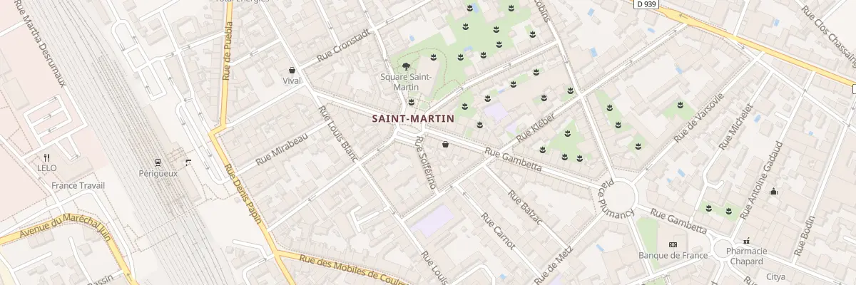 Plan du 71 Rue Gambetta à Périgueux