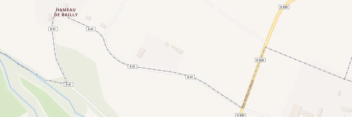 Plan du 14 Che de Bailly à Ambenay