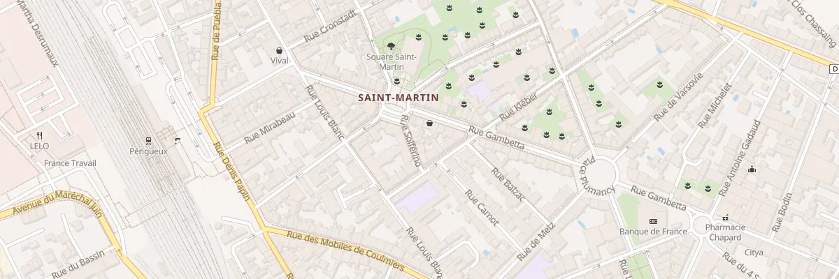 Plan du 8 Rue Solferino à Périgueux