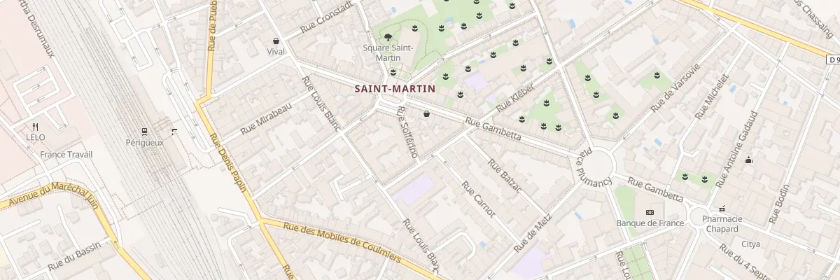 Plan du 4 Rue Solferino à Périgueux