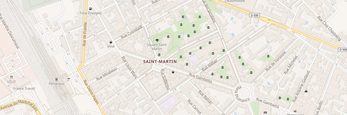 Plan du 4 Rue Leon Dessales à Périgueux