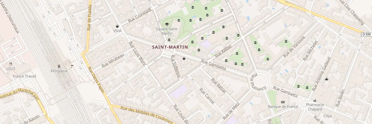 Plan du 65 Rue Gambetta à Périgueux