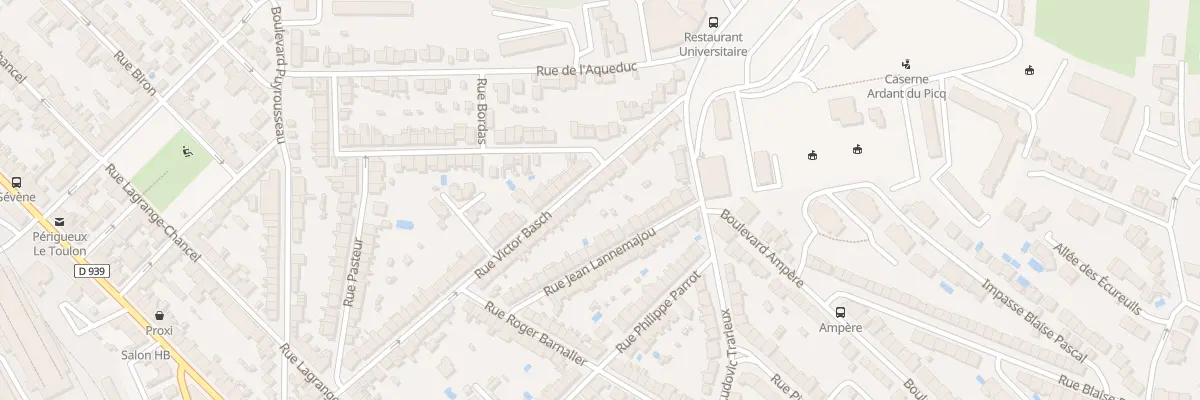 Plan du 74 Rue Victor Basch à Périgueux