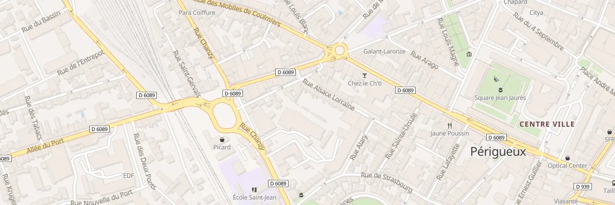 Plan du 31 Rue Alsace Lorraine à Périgueux