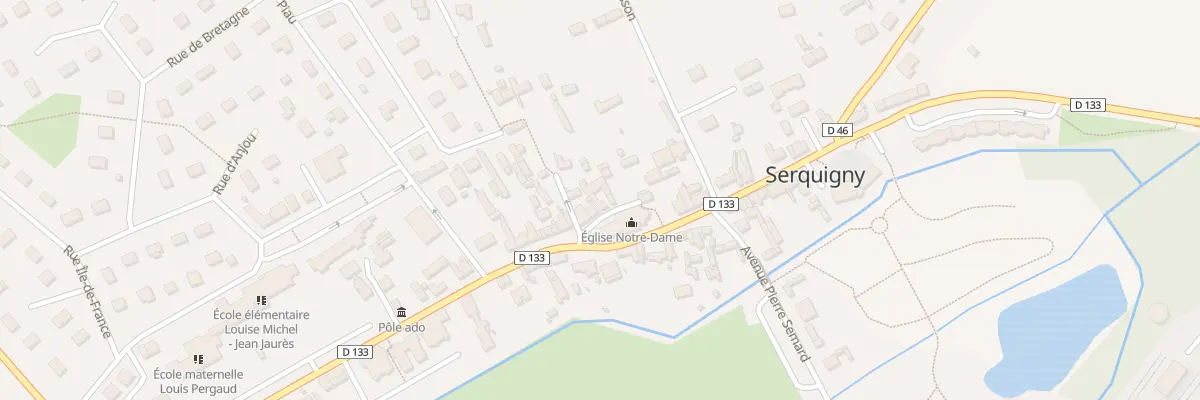 Plan du 5 Pl de l’Eglise à Serquigny